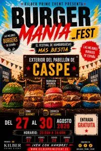 Caspe acogerá Burger Manía Fest, un festival de hamburguesas gourmet a finales de agosto