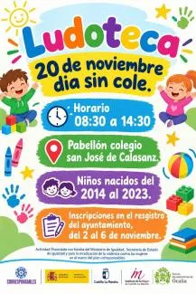 Ocaña abre inscripciones para su ludoteca infantil de noviembre