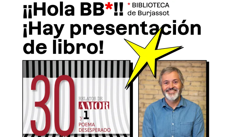 Pere Ferrer presenta en Burjassot su libro '30 relatos de amor y un poema desesperado'