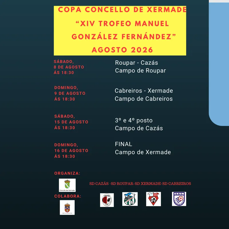 Xermade celebra la XIV edición del Trofeo Manuel González Fernández de fútbol
