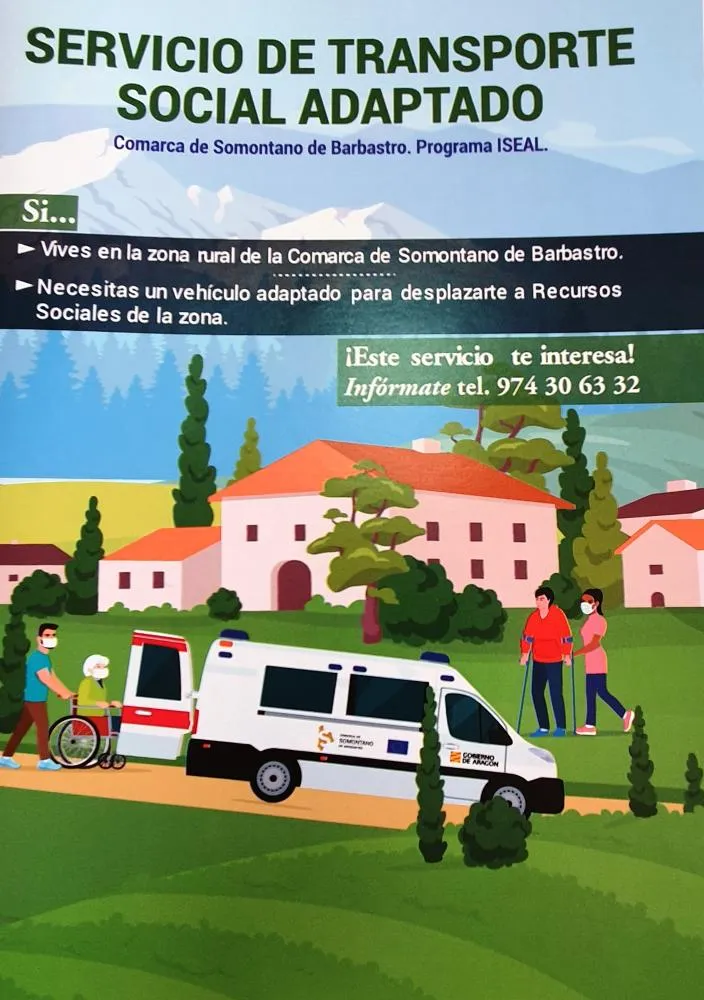 La Comarca Somontano estrena transporte social adaptado