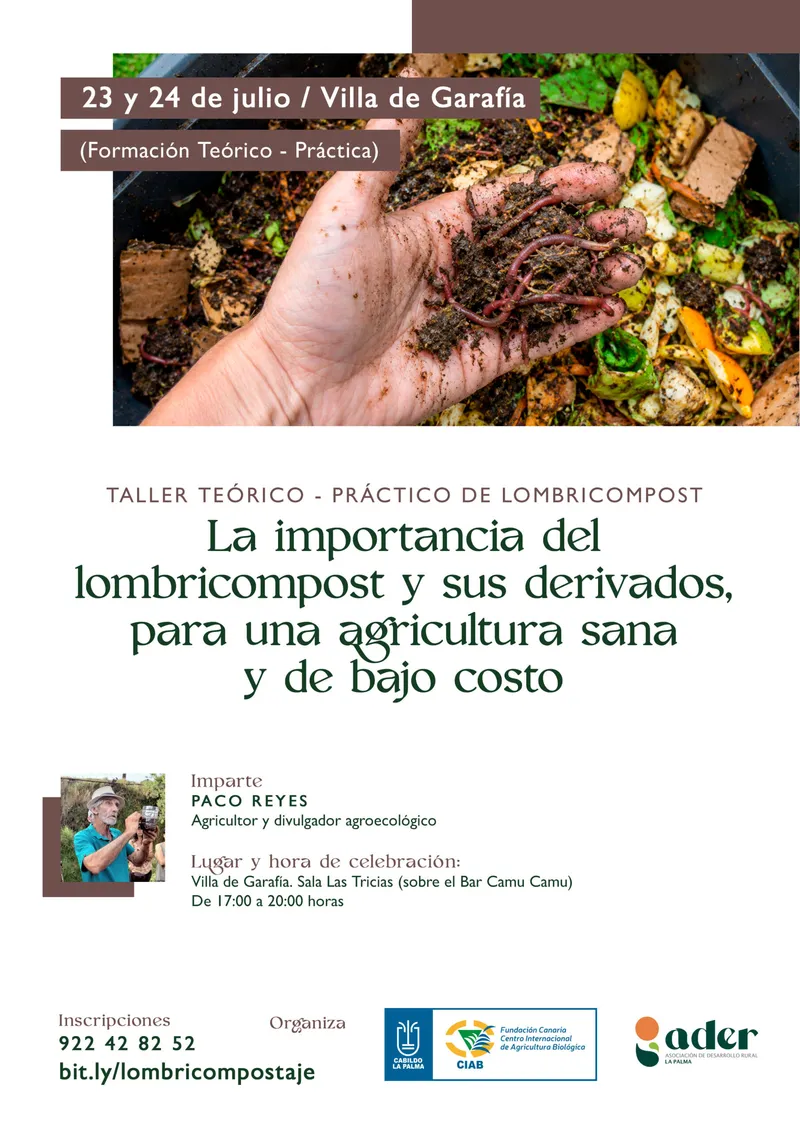 Garafía acoge un taller práctico sobre lombicompostaje para una agricultura sostenible