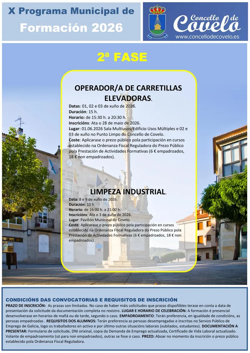 Covelo lanza nuevos cursos de formación para mejorar la empleabilidad