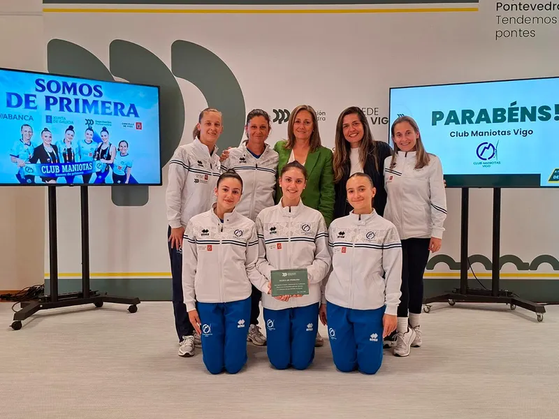 La Deputación de Pontevedra felicita al Club Maniotas por su ascenso a Primera División
