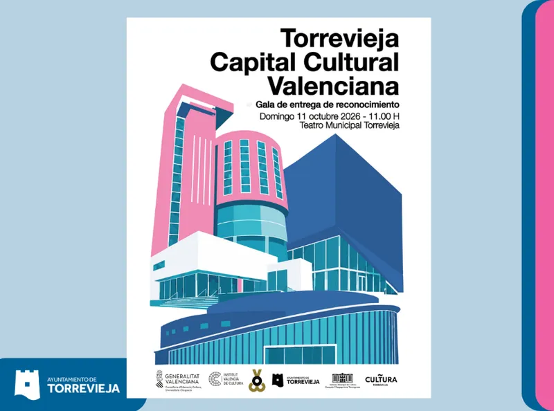 Torrevieja recibe el trofeo oficial de Capital Cultural Valenciana el 11 de octubre