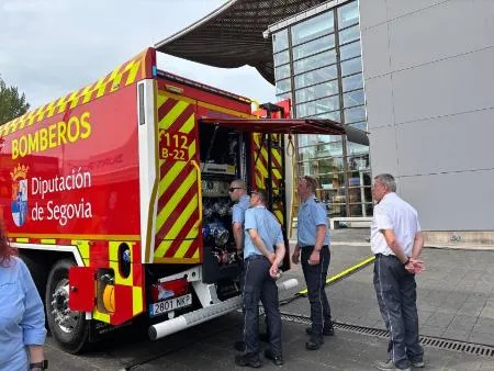 Bomba nodriza de la Diputación de Segovia, ejemplo en feria internacional de Hannover