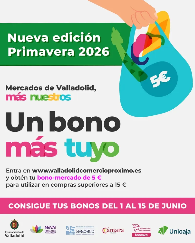 Valladolid lanza una nueva campaña de bonos descuento para dinamizar los mercados municipales
