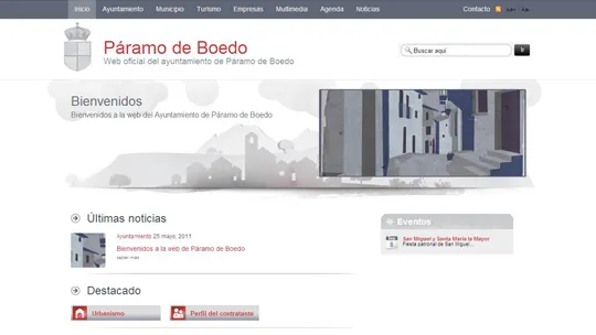 Páramo de Boedo estrena portal municipal para informar a sus vecinos