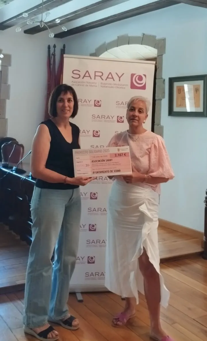 Viana recauda 2.167 euros para la Asociación Navarra de Cáncer de Mama