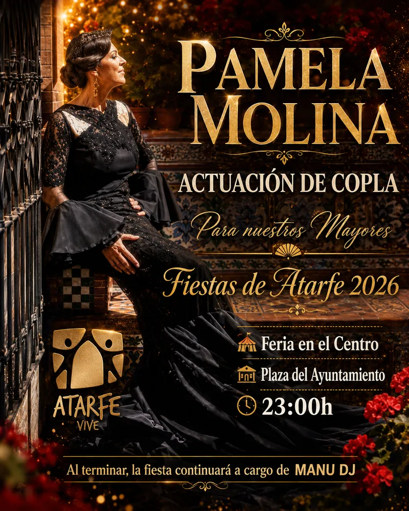 Pamela Molina rinde homenaje a los mayores con copla en las Fiestas de Atarfe