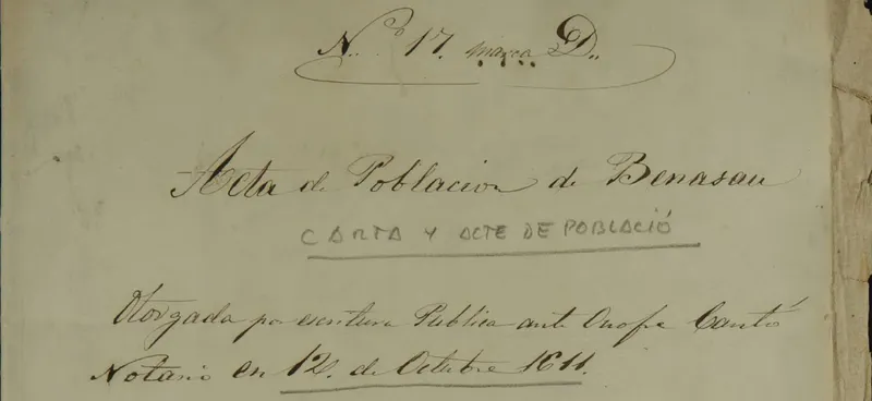 Benasau recupera su Carta Pobla, un documento histórico fundacional
