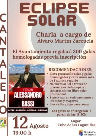 Cantalejo se prepara para el eclipse total de sol con charla y concierto