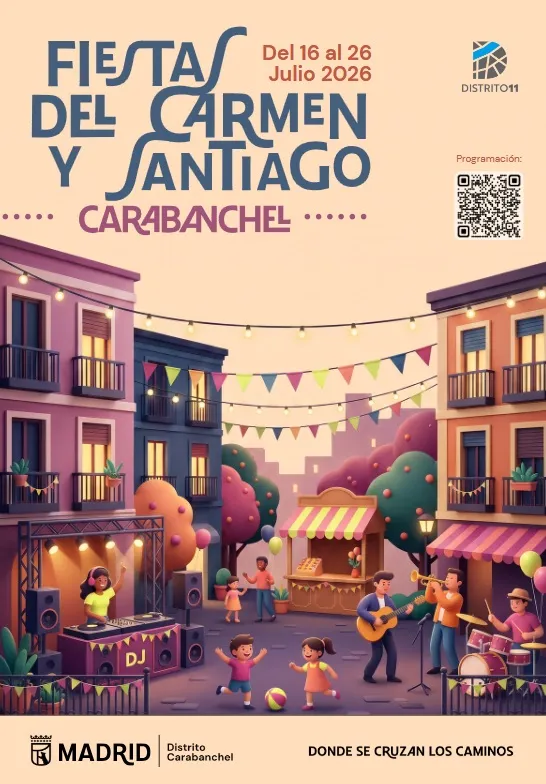 Carabanchel celebra las Fiestas de Santiago del 24 al 26 de julio