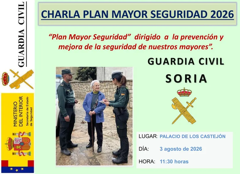 Ágreda celebra una charla sobre seguridad para mayores dentro del Plan Mayor Seguridad 2026