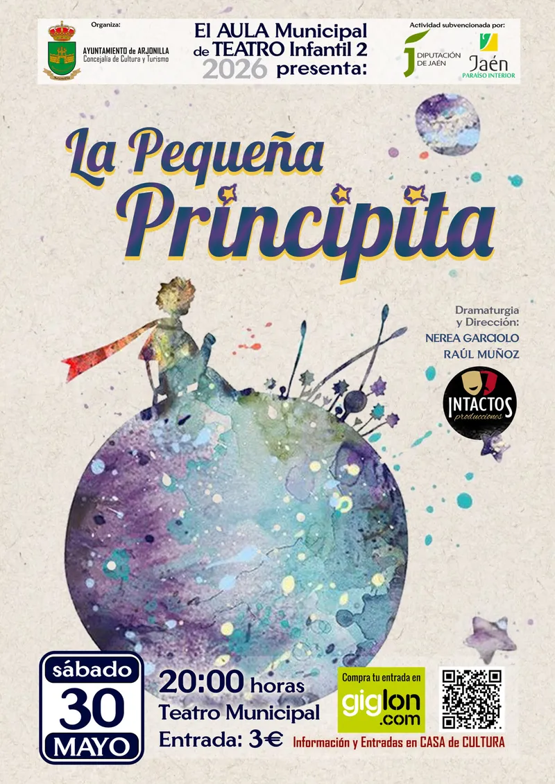 Arjonilla acoge la representación de 'La Pequeña Principita' en su Teatro Municipal