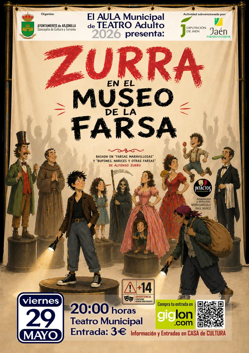 Arjonilla estrena la Muestra de Teatro con 'Zurra en el Museo de la Farsa'
