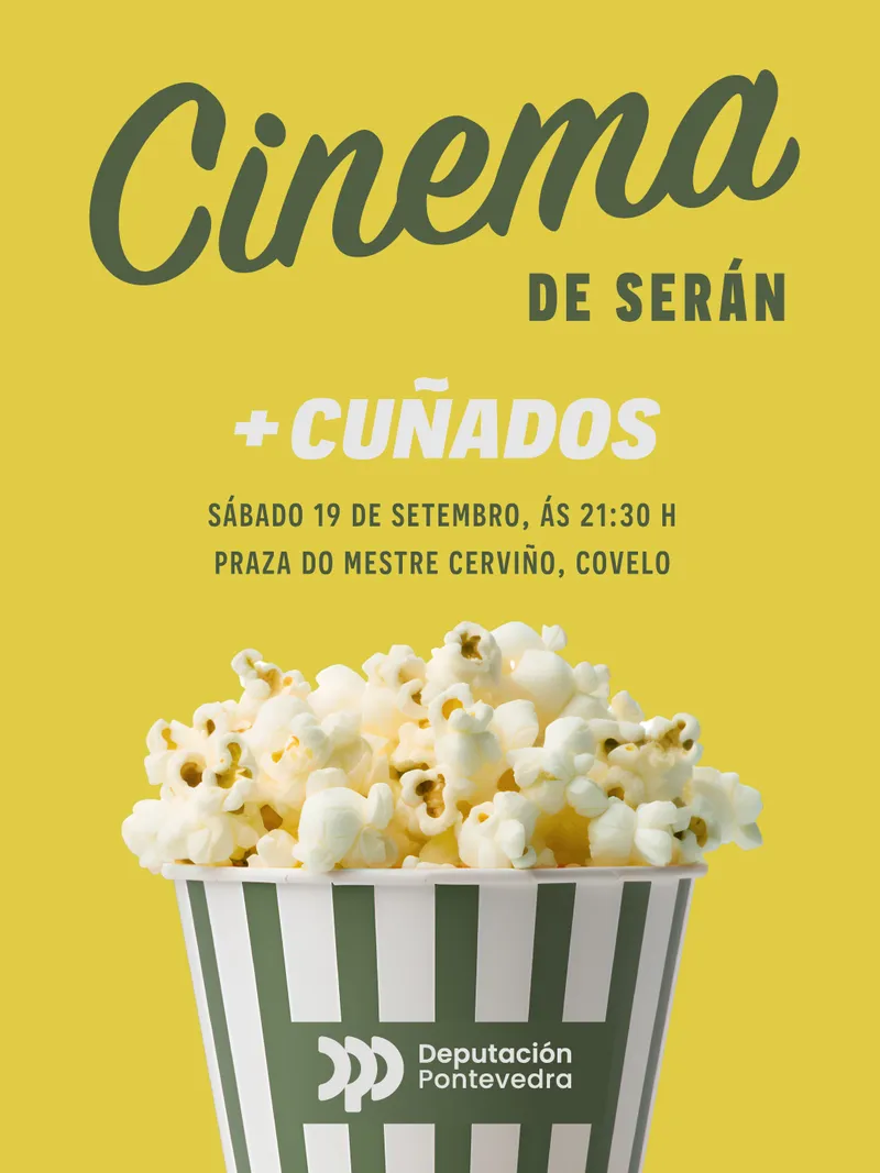 Covelo celebra una noche de cine al aire libre con la comedia gallega '+ Cuñados'