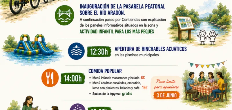 Marcilla une deporte y medio ambiente en una jornada festiva el 6 de junio