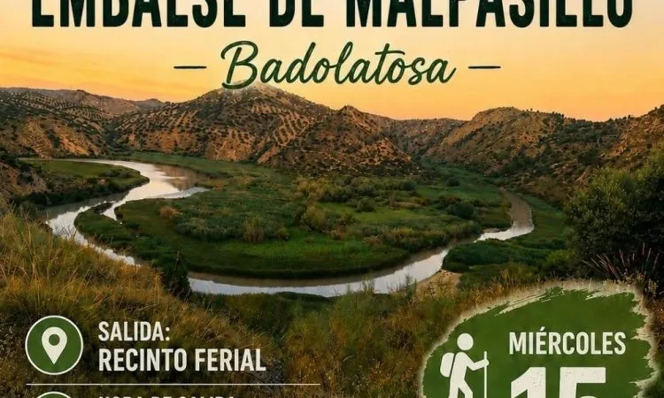 Casariche organiza una ruta senderista gratuita al Embalse de Malpasillo