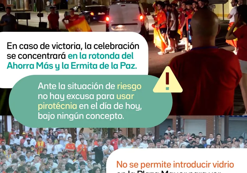 Alovera: Alerta por riesgo de incendio y restricciones para la celebración de un partido
