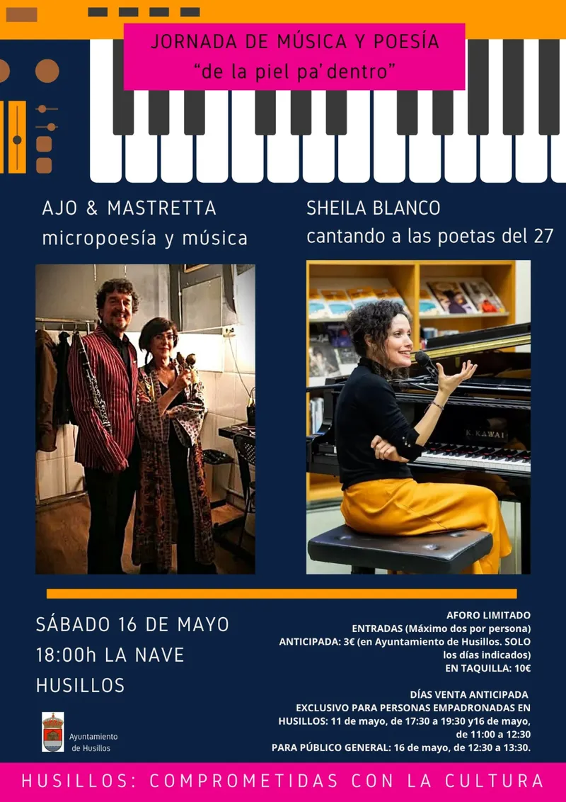 Husillos celebra una jornada de música y poesía en mayo de 2026