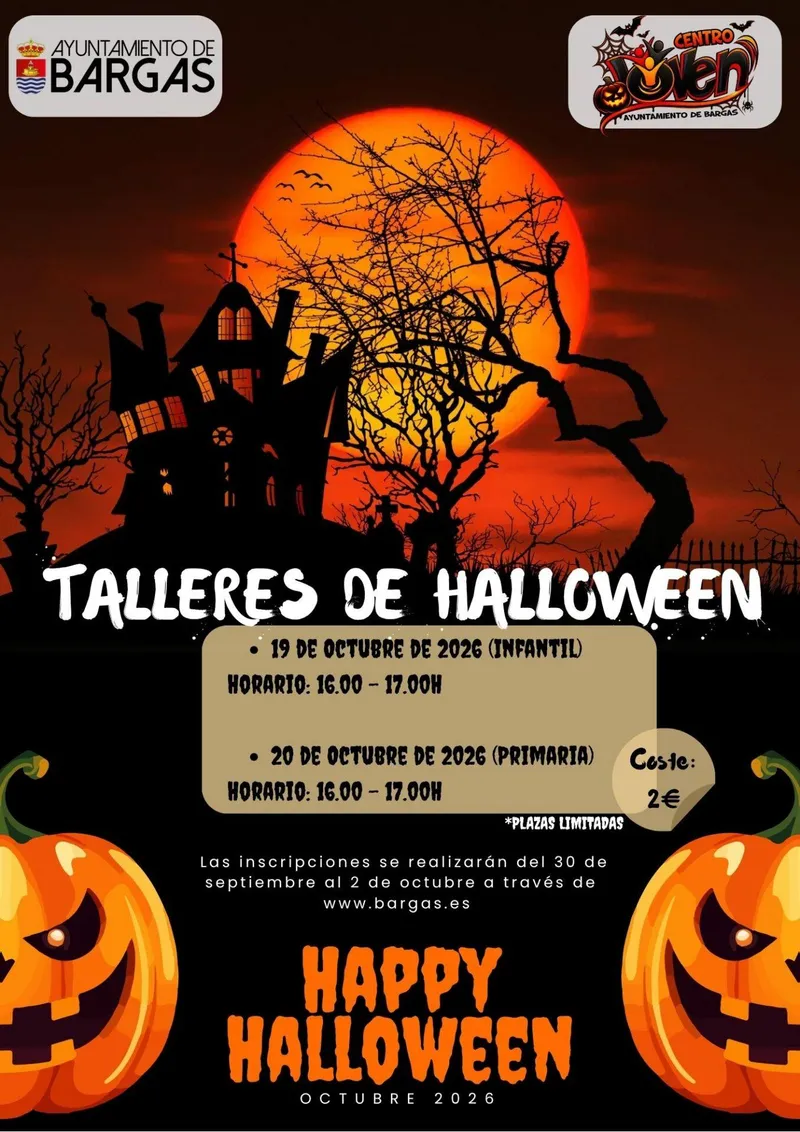 Bargas celebra talleres infantiles de Halloween en octubre