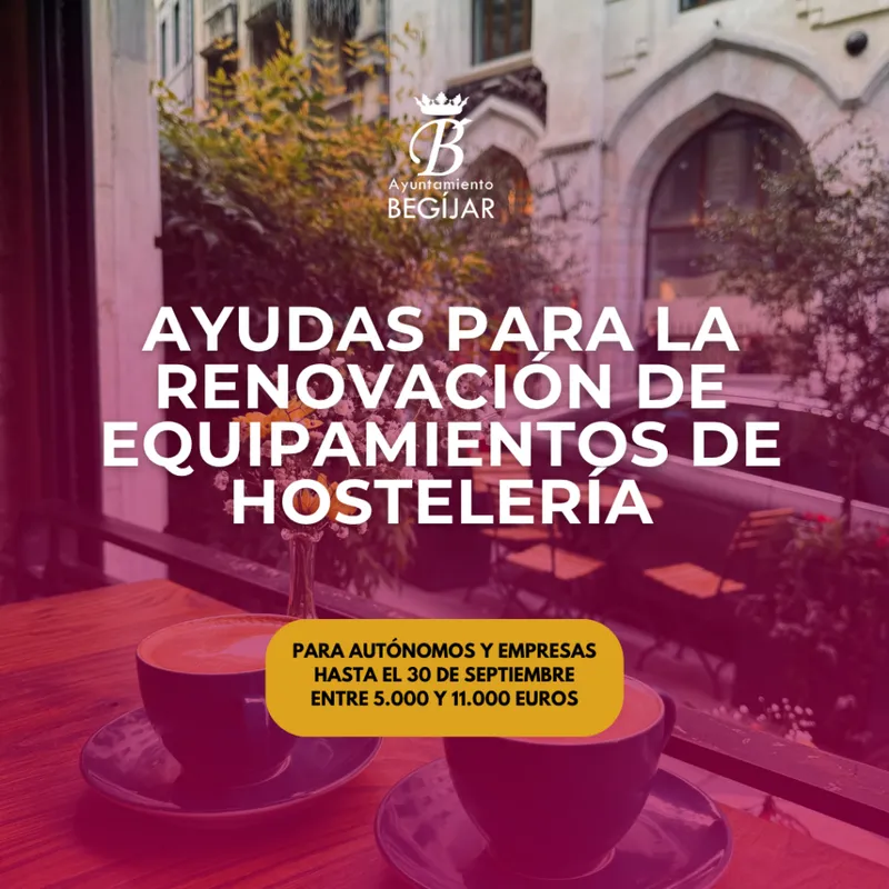 Begíjar abre el plazo para ayudas a la renovación de equipamientos hosteleros