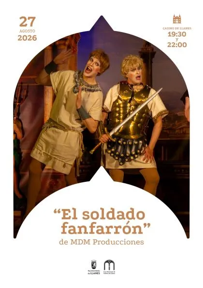 El Casino de Llanes acoge la obra teatral "El soldado fanfarrón" este jueves