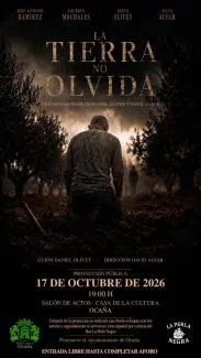 Ocaña proyecta el cortometraje 'La Tierra no Olvida' y ofrece charla coloquio