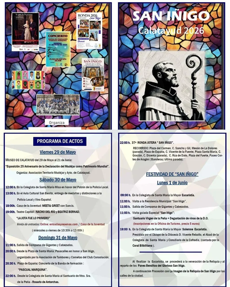 Calatayud celebra las fiestas en honor a San Íñigo Abad del 29 de mayo al 1 de junio