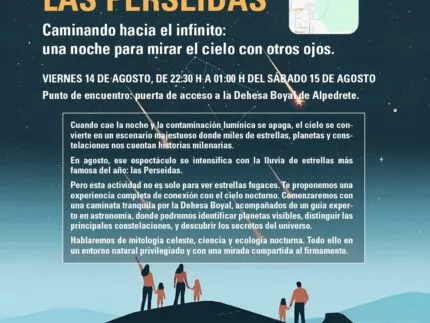Alpedrete invita a observar las Perseidas en una caminata nocturna gratuita