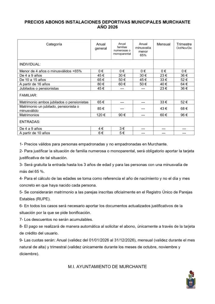 Murchante publica la normativa y precios de las piscinas municipales para la temporada 2026