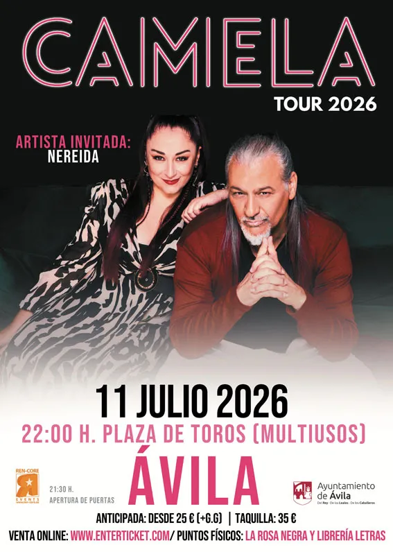 Camela celebra su 30 aniversario con un concierto en Ávila el 11 de julio