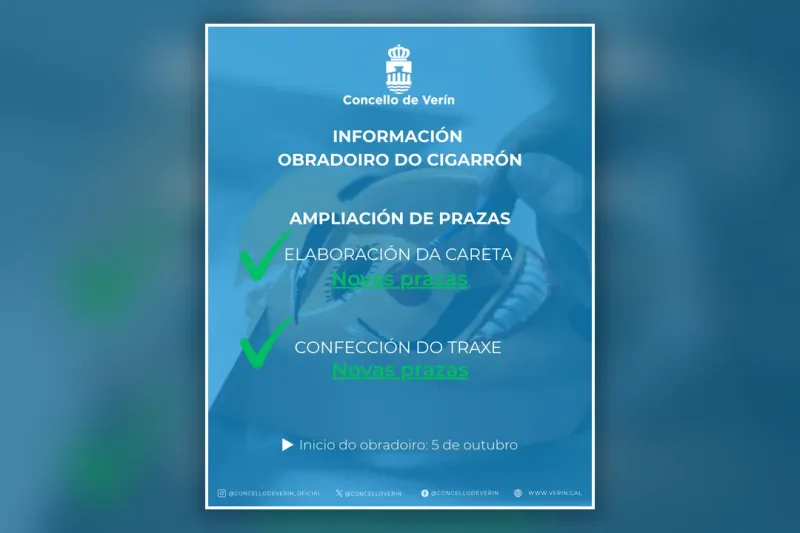 Verín amplía plazas del Obradoiro do Cigarrón por alta demanda