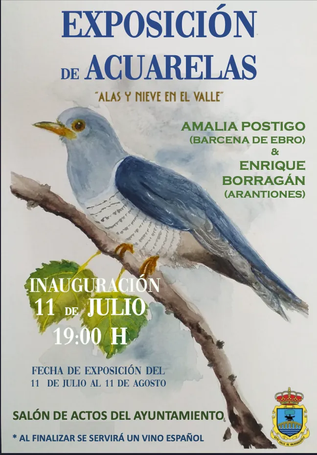 Exposición de acuarelas 'Alas y nieve en el valle' llega a Valderredible