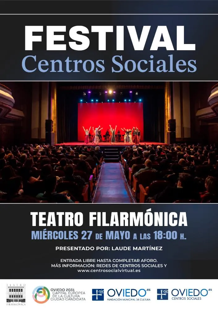 Los Centros Sociales de Oviedo celebran su Festival de Fin de Curso en el Teatro Filarmónica