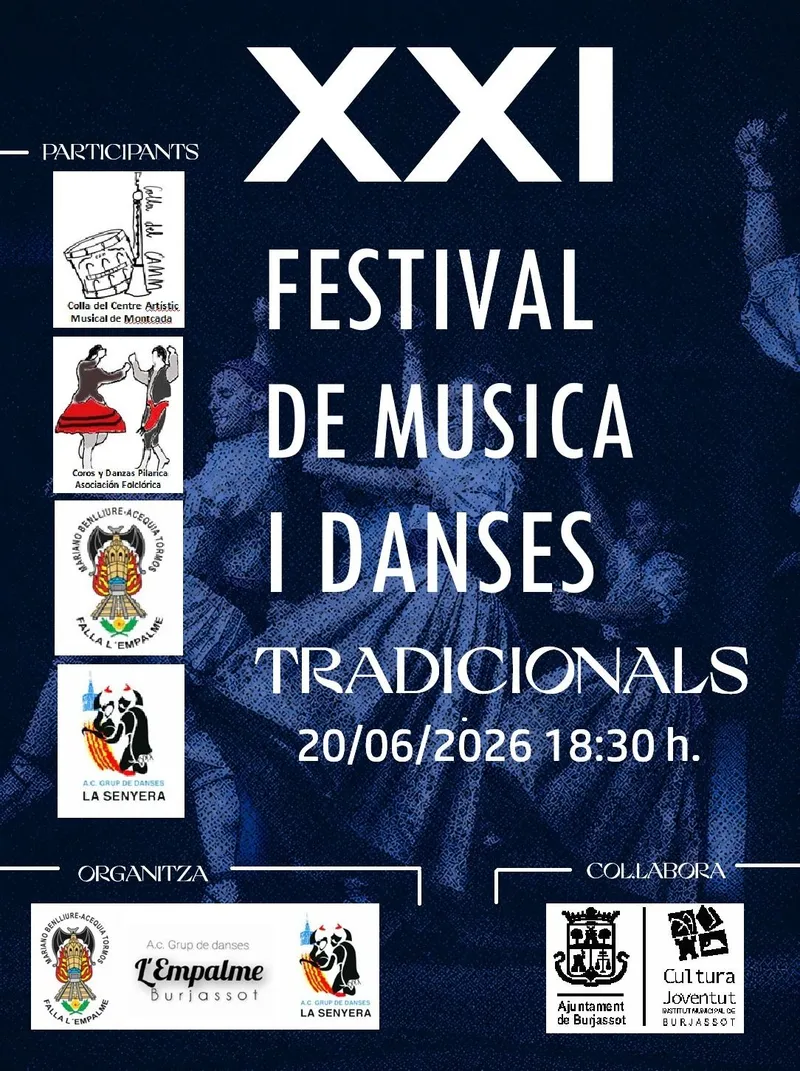 La Falla Mariano Benlliure-Acequia Tormos organiza su XXI Festival de Música y Danzas Tradicionales
