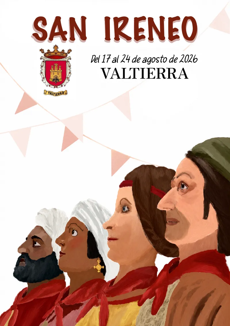 Naia Delgado gana el concurso para la portada de las fiestas de San Ireneo 2026 en Valtierra