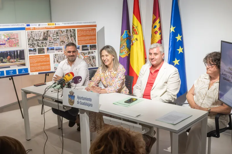 Guadalajara renueva el eje Avenida del Ejército-Plaza de España con 5,4 millones de euros y fondos europeos
