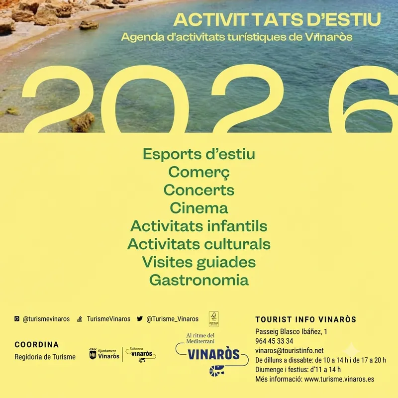 Vinaròs despliega su agenda cultural y turística de verano hasta mediados de septiembre