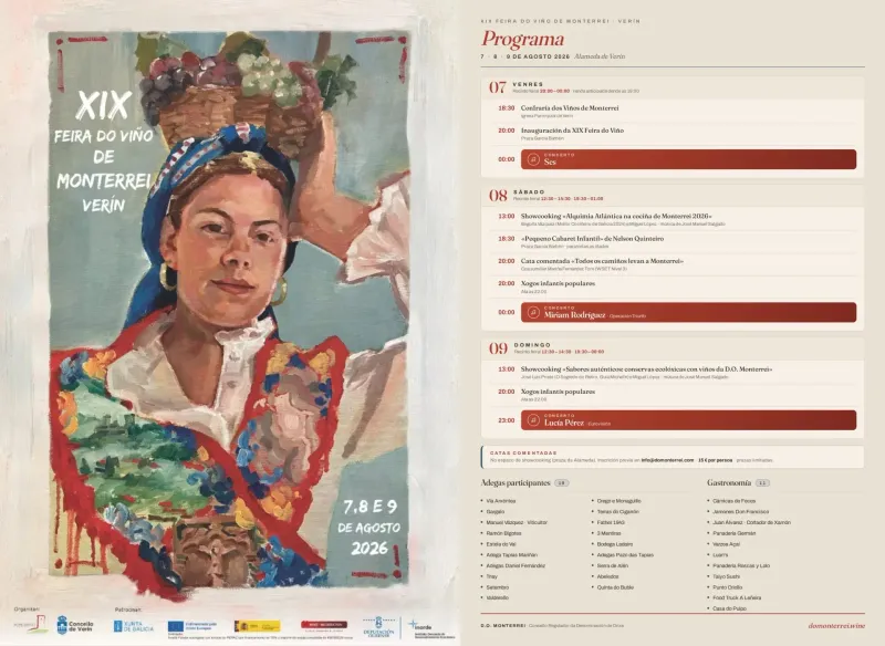 Verín se prepara para la XIX Feira do Viño de Monterrei con 19 bodegas y un programa cultural y gastronómico