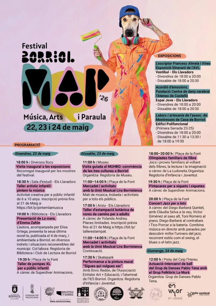 Borriol celebra la IV edición del Festival MAP con música, artes y palabra