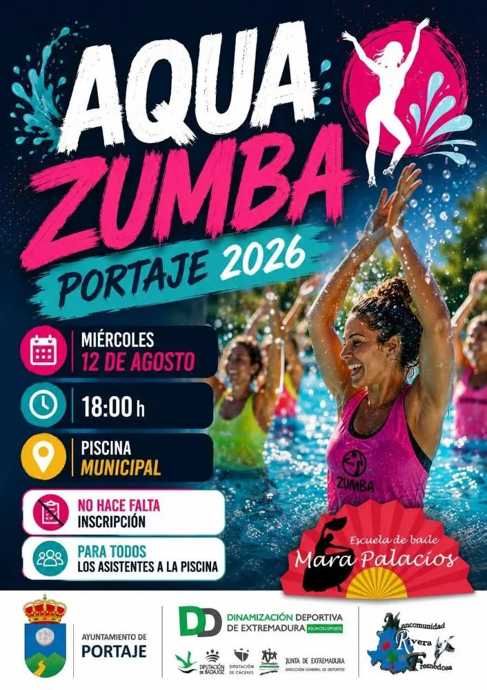 Portaje celebra el verano con una sesión de Aqua Zumba gratuita