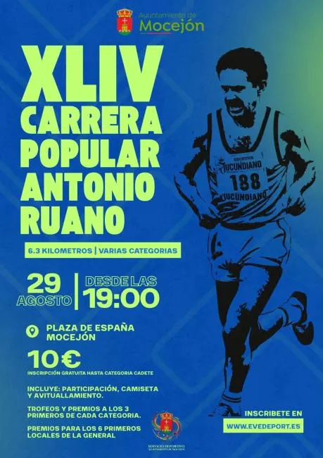 Mocejón rinde homenaje a Antonio Ruano en su XLIV Carrera Popular