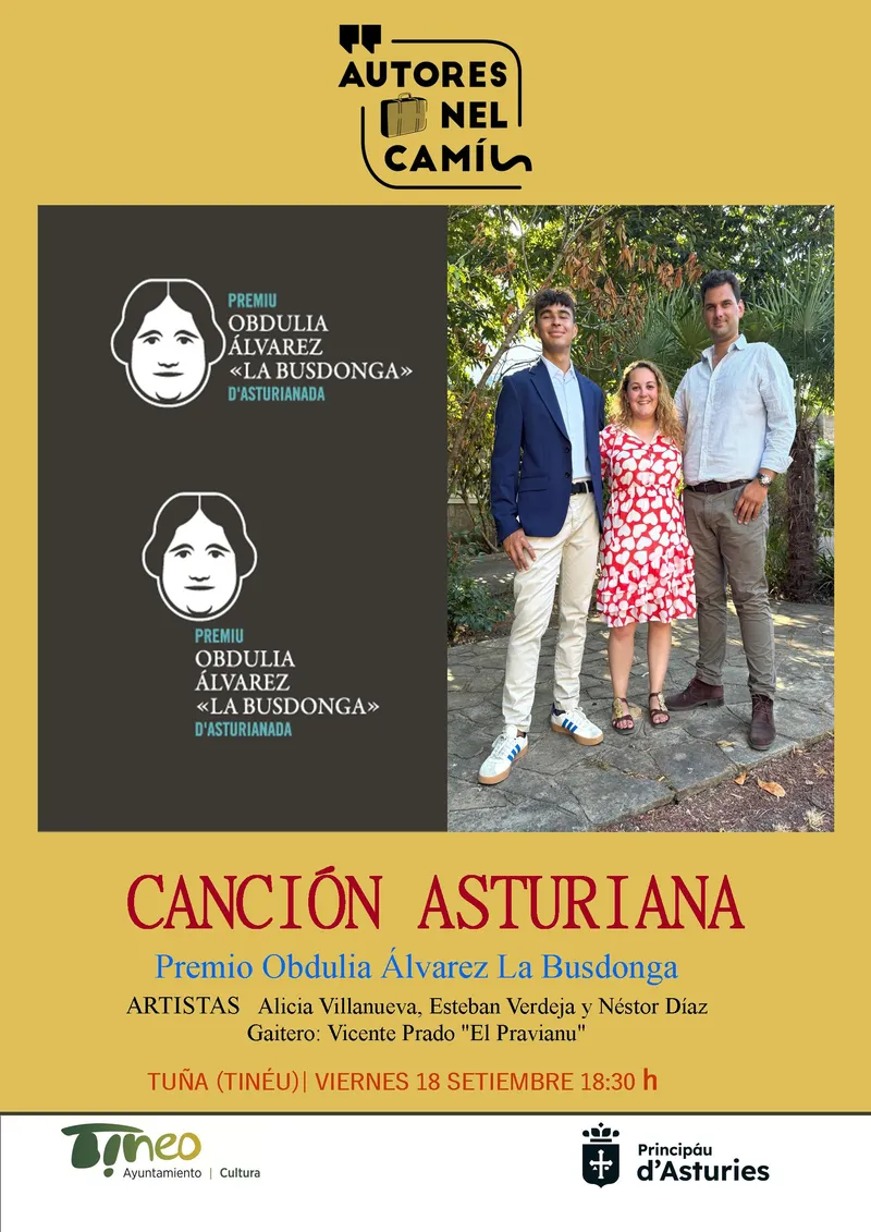 Concierto de canción asturiana en Tuña con los ganadores del premio "La Busdonga"
