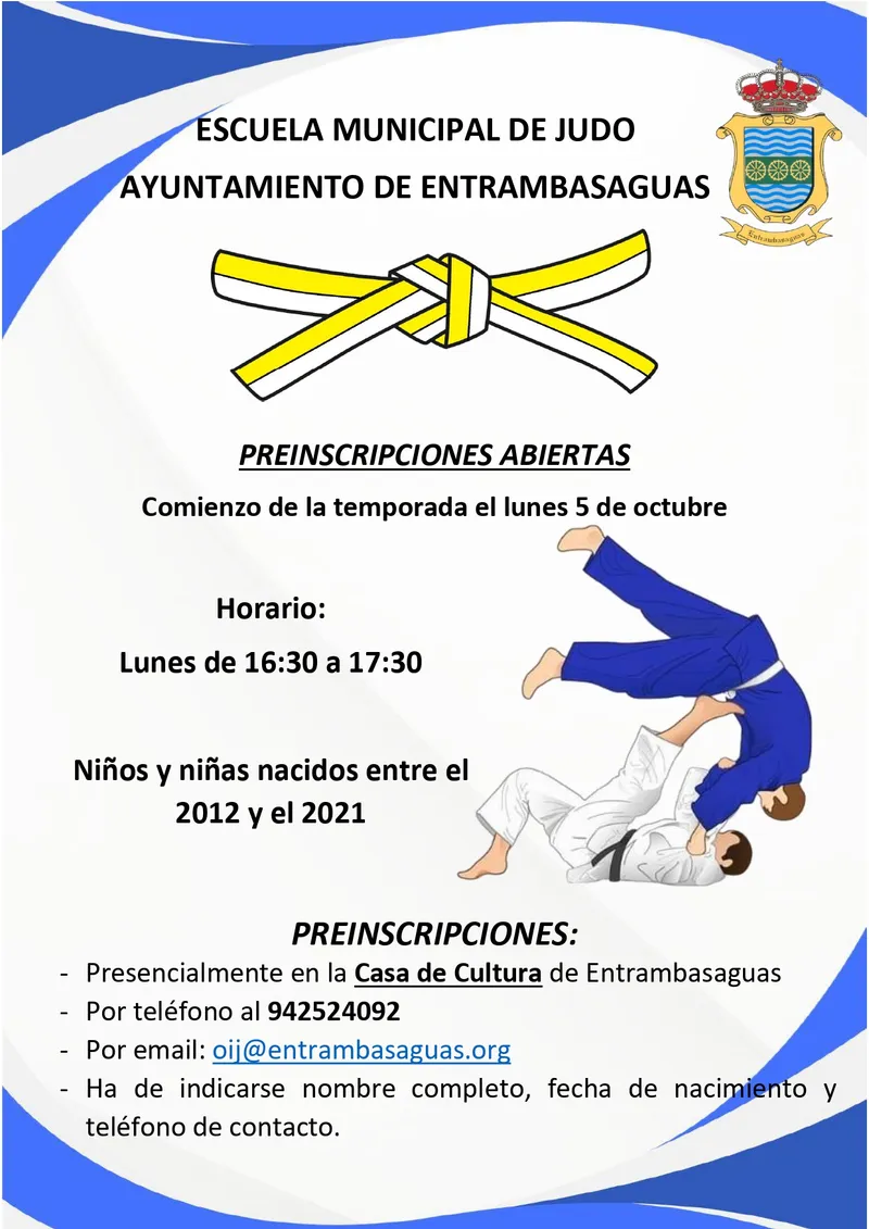 Abiertas las preinscripciones para las Escuelas Municipales Deportivas de Entrambasaguas