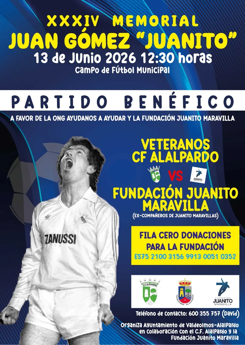 Partido benéfico en Alalpardo para conmemorar a Juanito Maravilla