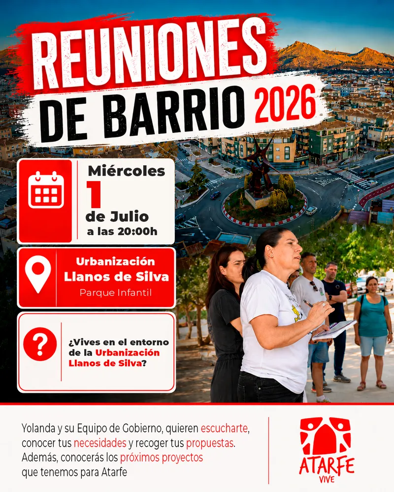 Atarfe celebra reuniones vecinales en la Urbanización Llanos de Silva