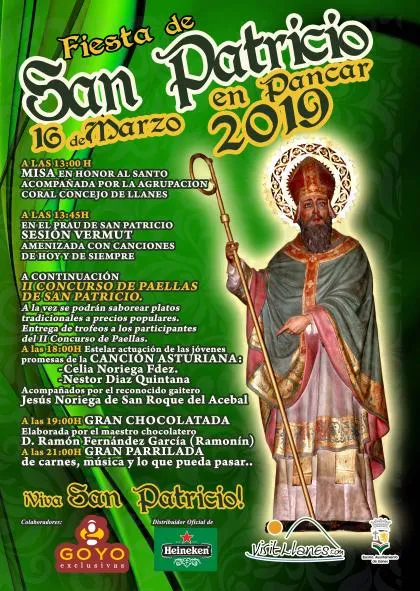 Pancar celebra la fiesta de San Patricio con misa, concurso de paellas y música