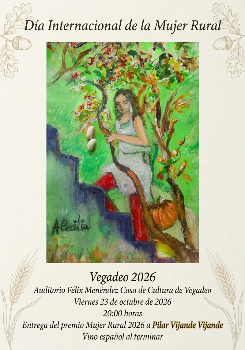 Vegadeo homenajea a Pilar Vijande en el Día de la Mujer Rural